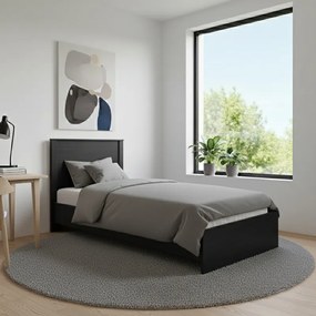 Κρεβάτι Athos pakoworld σε wenge απόχρωση 90x190εκ