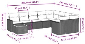 ΣΕΤ ΚΑΝΑΠΕ ΚΗΠΟΥ 10 ΤΕΜ. ΜΠΕΖ ΣΥΝΘΕΤΙΚΟ ΡΑΤΑΝ ΜΕ ΜΑΞΙΛΑΡΙΑ 3224287