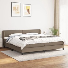 ΚΡΕΒΑΤΙ BOXSPRING ΜΕ ΣΤΡΩΜΑ TAUPE 200X200 ΕΚ. ΥΦΑΣΜΑΤΙΝΟ 3126193