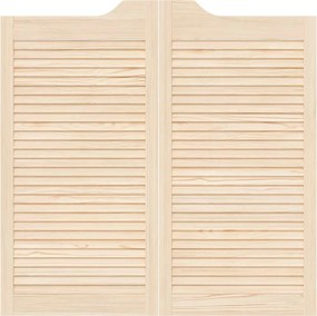 vidaXL Πόρτες Swing 2 pcs Φυσικό Μασίφ Ξύλο Πεύκου