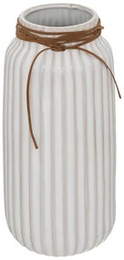 Βάζο Whiten pakoworld κεραμικό σε λευκή απόχρωση Φ13x28εκ 199-000587