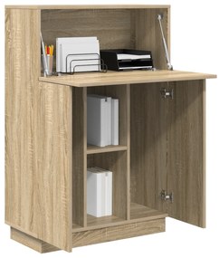 vidaXL Γραφείο Sonoma Oak Sonoma oak Μοριοσανίδα Μεσαίο