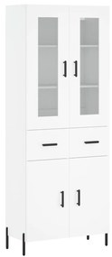 vidaXL Ντουλάπι Λευκό 69,5x34x180 εκ. από Επεξεργασμένο Ξύλο