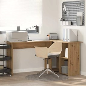 vidaXL Γραφείο artisan δρυς 142 x 102 x 73 εκ Επεξεργασμένο ξύλο