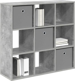 vidaXL Πλαϊνό γραφείο Σκυρόδεμα Γκρι 88,5 x 29 x 84,5 εκ.