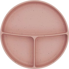 Πιάτο Σιλικόνης Με Χωρίσματα Kikka Boo Blush