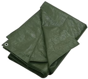 vidaXL Μουσαμάς Πράσινος 180 γρ./μ.² 6x8 μ. από HDPE