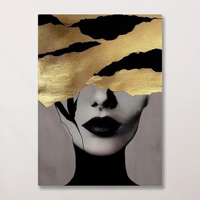 Πίνακας σε καμβά Golden Girl in Black II KNV2518 30cm x 40cm