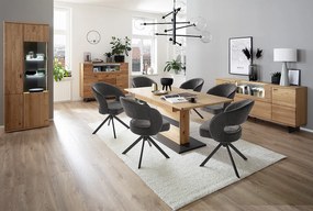 Tibet Τράπεζι Μασίφ Ακακία Σκούρο Καφέ 180x100x77