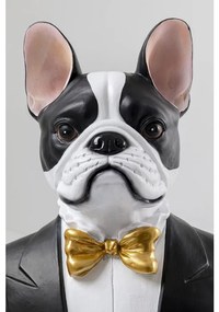 Διακοσμητικό Δαπέδου Butler Dog Alfred 160εκ. 53x43x159εκ - Μαύρο
