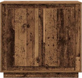 vidaXL Πλαϊνό γραφείο Παλιό ξύλο 80 x 40 x 75 εκ. Επεξεργασμένο ξύλο