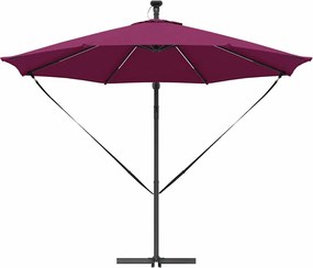 vidaXL Ομπρέλα ηλίου Βεραμάν Κόκκινο 294 x 294 x 248 cm