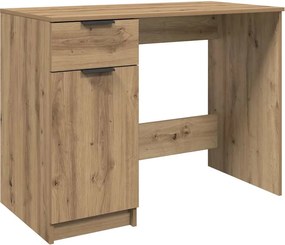 vidaXL Γραφείο Αρτισιανή Δρυς 100x50x75 εκ. από Επεξεργασμένο Ξύλο