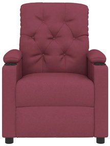 vidaXL Πολυθρόνα Ανακλινόμενη Μπορντό Υφασμάτινη