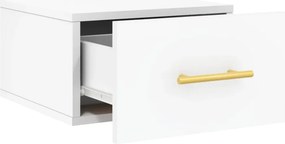vidaXL Κομοδίνο Επιτοίχιο Λευκά 35 x 35 x 20 εκ.