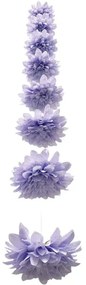 Τεχνητή Γιρλάντα Ντάλια 00-23861-20-5 Φ22x180cm Lilac Marhome Ύφασμα,Πλαστικό