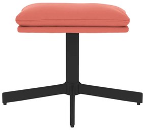 vidaXL Υποπόδιο Ροζ 60x60x36 εκ. Βελούδινο