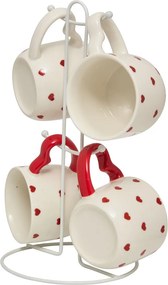 Κούπες 220ml Με Σταντ (Σετ 4τμχ) S-D Valentine 212106