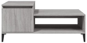 vidaXL Τραπεζάκι Σαλονιού Γκρι Sonoma 100x50x45 εκ. Επεξεργασμένο Ξύλο
