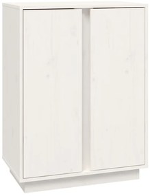 vidaXL Συρταριέρα Λευκή 60x35x80 εκ. από Μασίφ Ξύλο Πεύκου