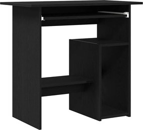 vidaXL Γραφείο Μαύρο Δρυς 80x45x74 εκ. από Επεξεργασμένο Ξύλο