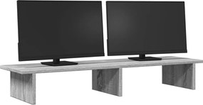 vidaXL Βάση Οθόνης Γκρι Sonoma 100x27x15 εκ. Επεξεργ. Ξύλο