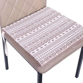 Μαξιλάρι Καρέκλας Zakar Ρίγες Beige-Brown Etiquette 40Χ40 Fabric