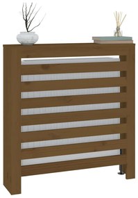 vidaXL Κάλυμμα Καλοριφέρ Καφέ μελί 79,5x19x84εκ. από Μασίφ Ξύλο Πεύκου