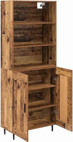 vidaXL Highboard 2 pcs Παλιό Ξύλο 69,5 x 32,5 x 180 εκ