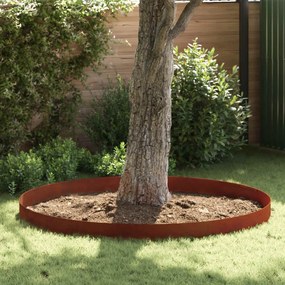 vidaXL Περίγραμμα γκαζόν 4 pcs Σκ rusty 450 x 0,05 x 25 εκ