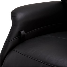 Delta Recliner Black Leather