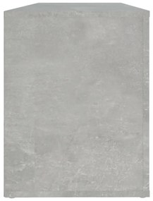 Παπουτσοθήκη Γκρι Σκυροδέματος 100x35x45 εκ. Επεξεργασμένο Ξύλο - Γκρι