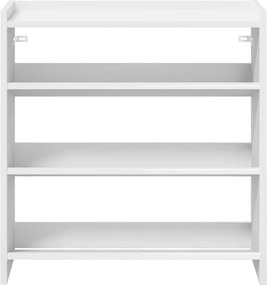 Ράφι παπουτσιών vidaXL Λευκό 60x25x62 cm Κατασκευασμένο ξύλο