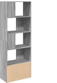 vidaXL Βιβλιοθήκη Γκρι Sonoma 70x36x189 εκ. από Επεξεργ. Ξύλο