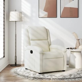 vidaXL Πολυθρόνα Ανακλινόμενη με Κρεμ Βελούδο