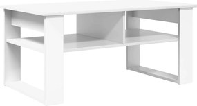 vidaXL Τραπεζάκι σαλονιού Λευκό 96 x 54 x 44 εκ Επεξεργασμένο ξύλο
