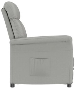 vidaXL Πολυθρόνα Ανοιχτό γκρι Μικροΐνες