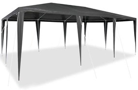 vidaXL Σκηνή Πάρτυ Γκρι και Λευκό 600 x 400 x 266 εκ