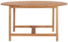 vidaXL Τραπέζι Κήπου 150 x 76 εκ. από Μασίφ Ξύλο Teak