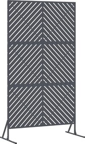 vidaXL Οθόνη Ιδιωτικότητας Ανθρακί 100 x 50 x 180 εκ. Ατσάλι