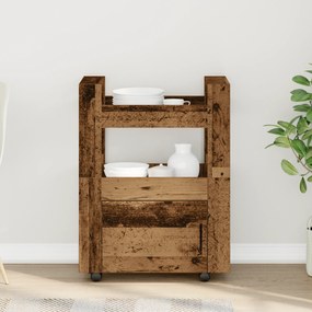 vidaXL Καρότσι Κουζίνας Παλιού Ξύλου 60x45x80 εκ. Επεξεργασμένο Ξύλο