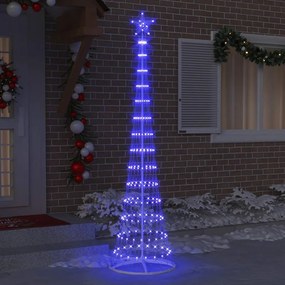 vidaXL LED Χριστουγεννιάτικο Δέντρο Μπλε 250 cm Μέταλλο