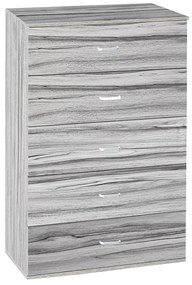 Συρταριέρα ArteLibre AURORA Γκρι Μοριοσανίδα/Μελαμίνη 60x40x108cm-14370098
