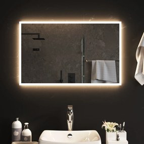 Καθρέφτης Μπάνιου με LED 50x80 εκ. - Διαφανές