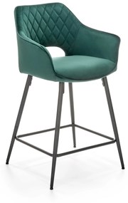 H107 bar stool, color: dark green DIOMMI V-CH-H/107-C.ZIELONY