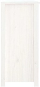 vidaXL Ντουλάπι Λευκό 100 x 35 x 74 εκ. από Μασίφ Ξύλο Πεύκου