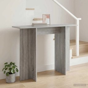 vidaXL Τραπέζι κονσόλας Γκρι Sonoma 100 x 30 x 75 εκ