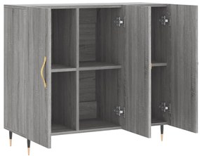 vidaXL Ντουλάπι Γκρι Sonoma 90 x 34 x 80 εκ. από Επεξεργασμένο Ξύλο
