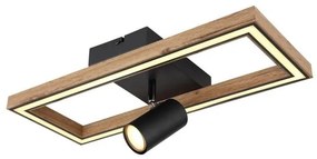 Πλαφονιέρα Φωτιστικό Οροφής Σποτ LED 16W Σκούρο Καφέ-Μαύρο Mandera 67287D Globo Lighting-67287D-Σκ. καφέ 67287D