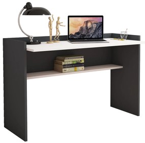 Intrahome ΓΡΑΦΕΙΟ ΜΕΛΑΜΙΝΗΣ ΓΚΡΙ ΛΕΥΚΟ .13 118x58x80Υεκ. intraho-1644087